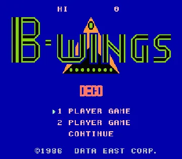 B-Wings (Japan) screen shot title